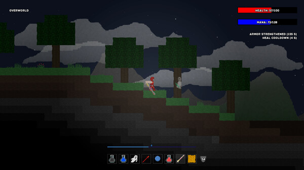Screenshot of Worldsmith by Charles A. Debczak gameplay showing in-action mechanics