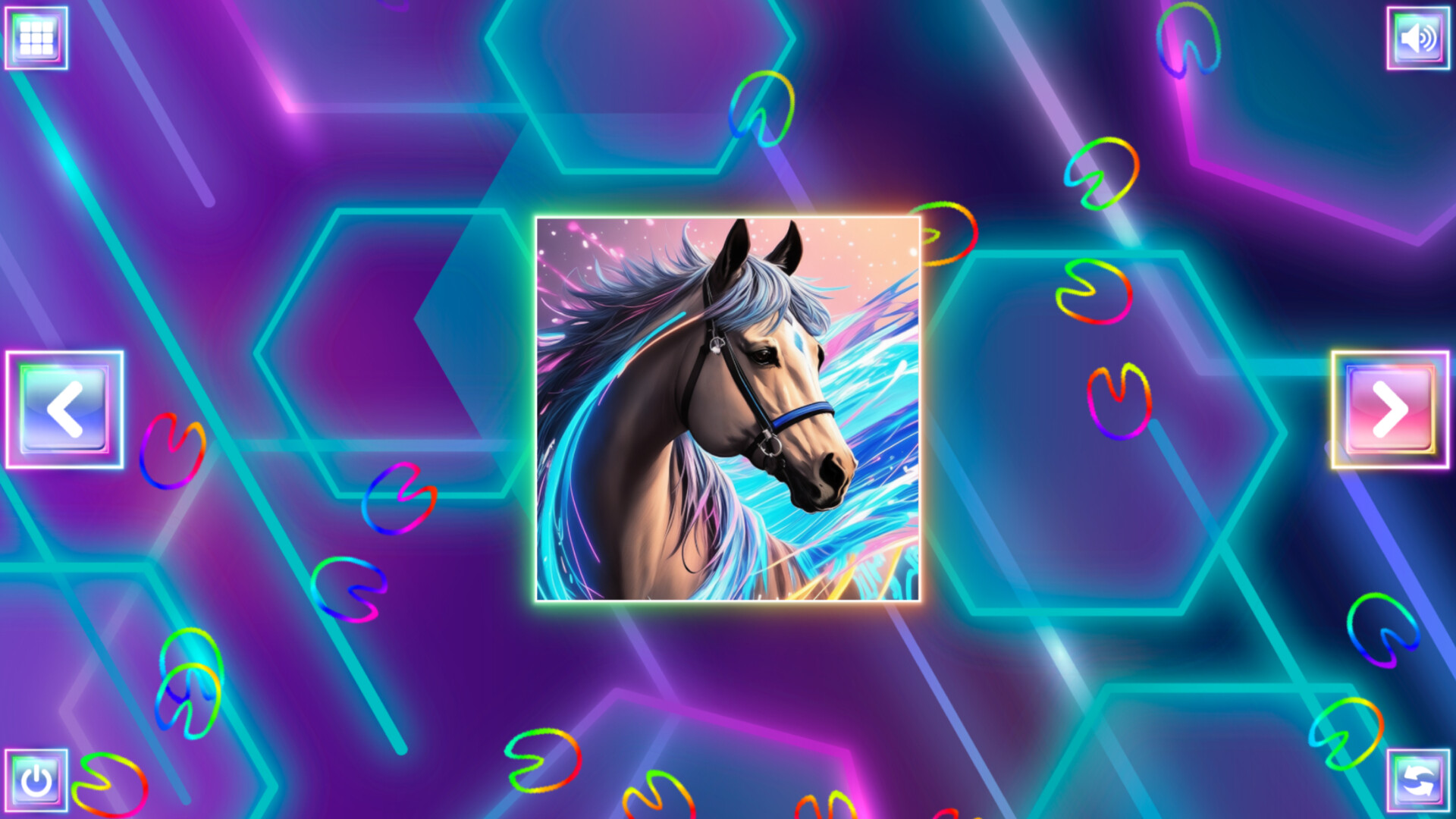 Neon Fantasy: Horses screenshot 4