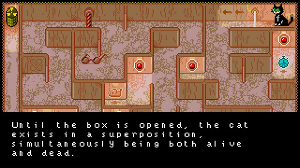 Screenshot z Schrodinger's Cat Experiment