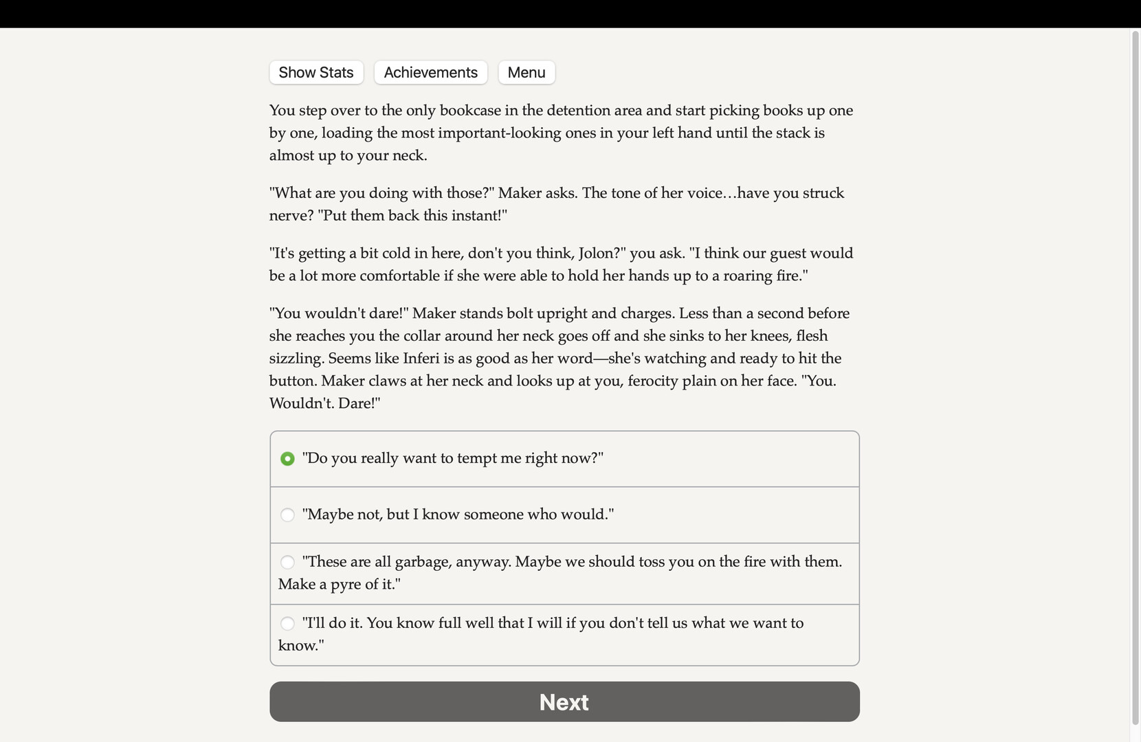 #5. Werewolves 3: Evolution's End Demo (Steam) Podle: Choice of Games