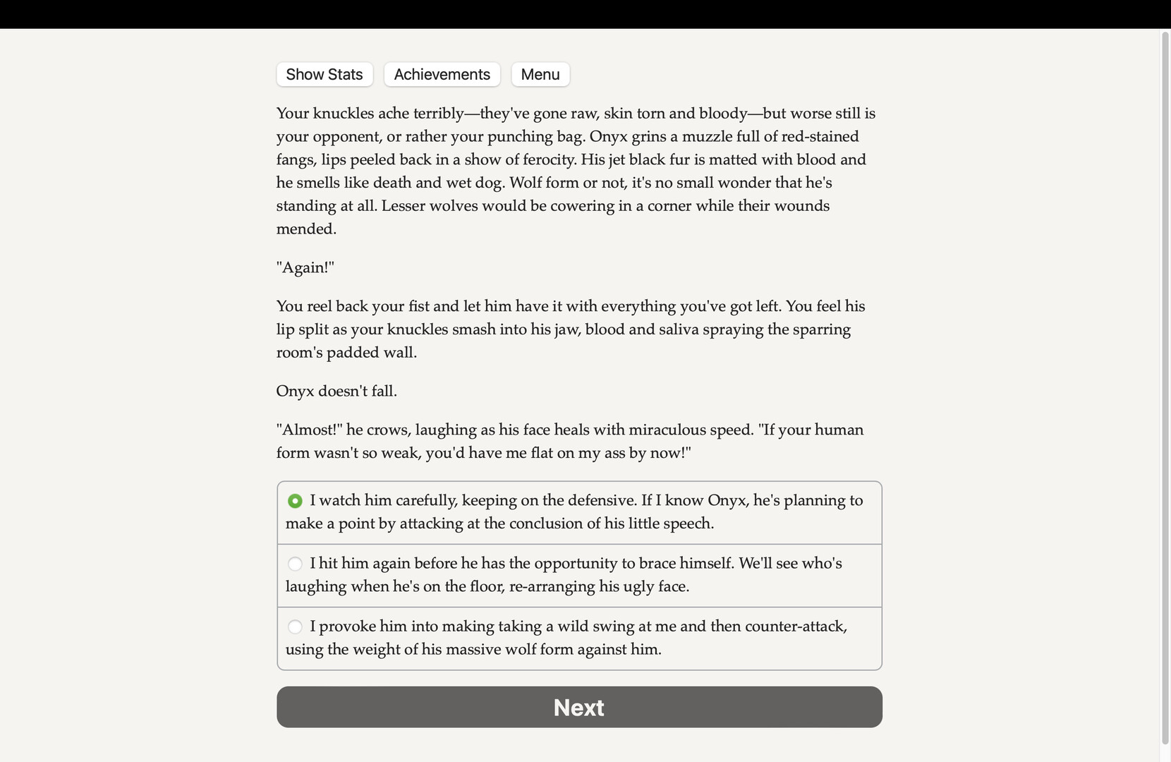 #1. Werewolves 3: Evolution's End Demo (Steam) Podle: Choice of Games