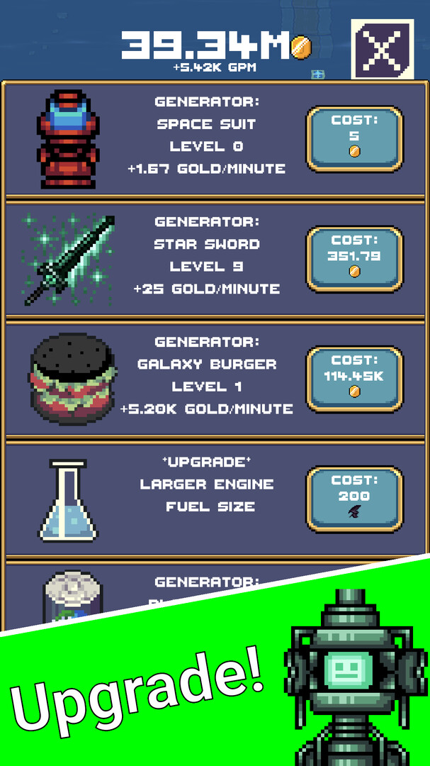 #1. Idle Space Force: Retro Clicker (Steam) 由: Fuse Games LLC
