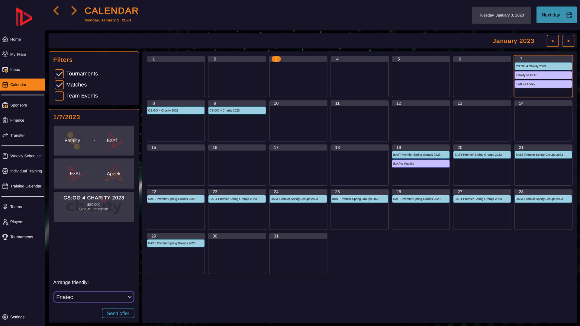FPS Pro Team Manager screenshot #4