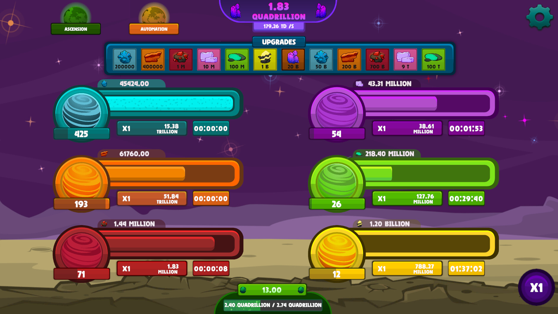 #1. Idle Planets (Steam) 由: Eliptik