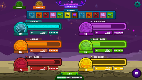 Idle Planets screenshot 1