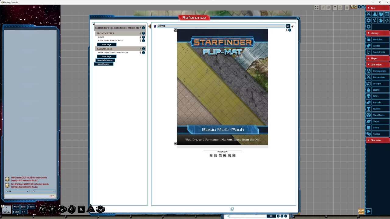 Fantasy Grounds - Starfinder RPG - Starfinder Flip-Mat - Basic Terrain Multi-Packのスクリーンショット 1