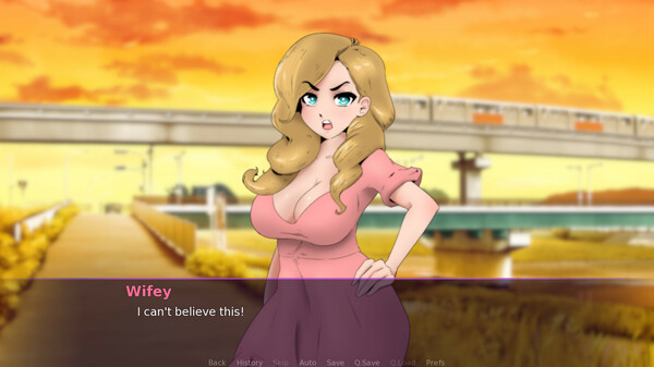 Screenshot of I got CUCKED by a FUTANARI gameplay showing in-action mechanics