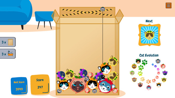 Screenshot z CatMelon - Suika Game
