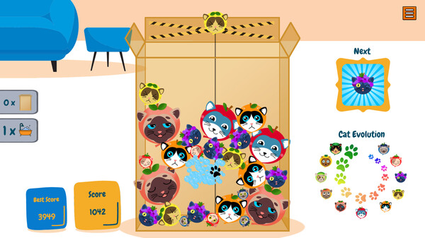 Screenshot z CatMelon - Suika Game
