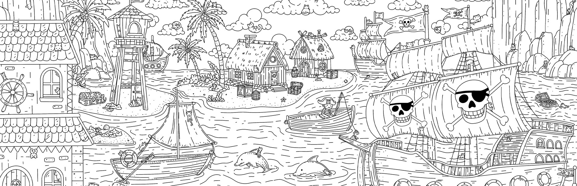 100 Pirate Cats