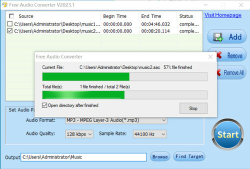 Free Audio Converter screenshot 5