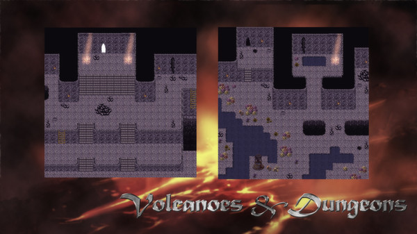 KHAiHOM.com - RPG Maker VX Ace - Dungeons and Volcanoes Tile Pack