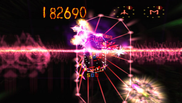Screenshot z Space Giraffe
