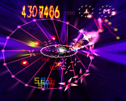 Screenshot z Space Giraffe