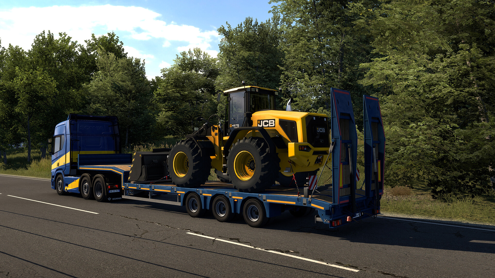 Euro Truck Simulator 2 - JCB Equipment Pack gameplay screenshot 1