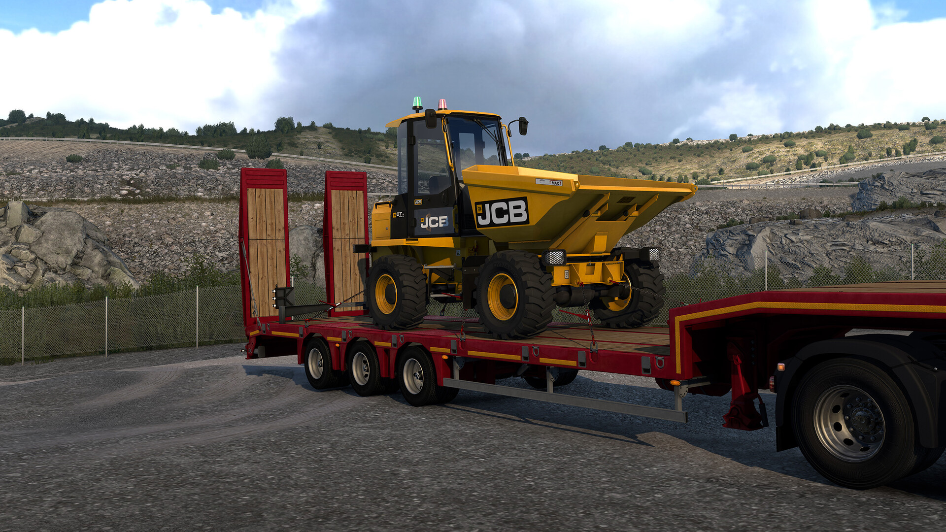 Euro Truck Simulator 2 - JCB Equipment Pack gameplay screenshot 4