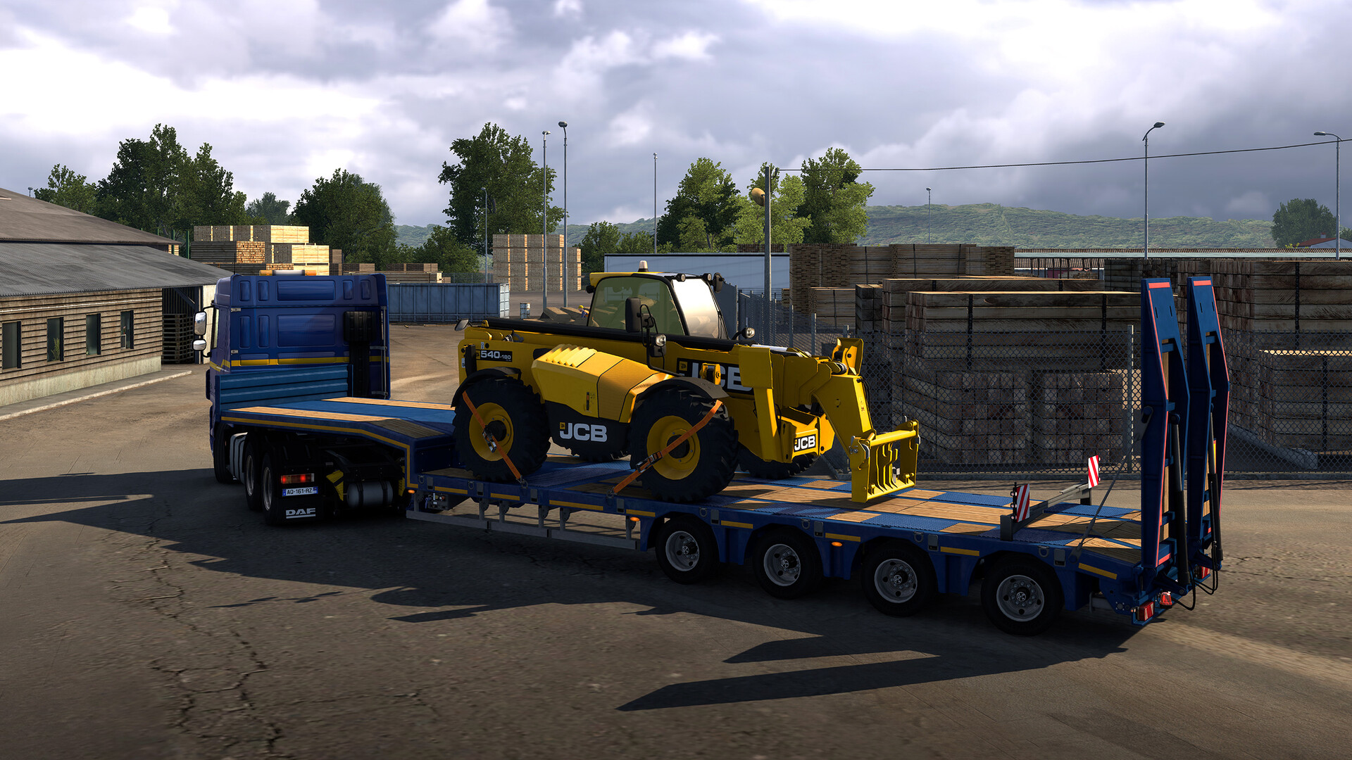 Euro Truck Simulator 2 - JCB Equipment Pack gameplay screenshot 5