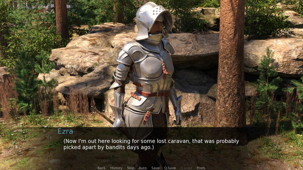 Screenshot of One Barbarian Futa Tribe Chapter 1: Violet gameplay showing in-action mechanics