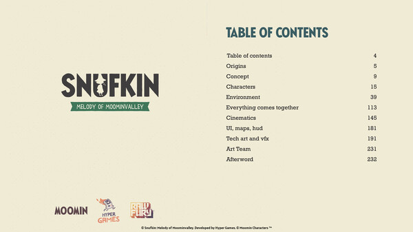 Snufkin: Melody of Moominvalley - Digital Artbook