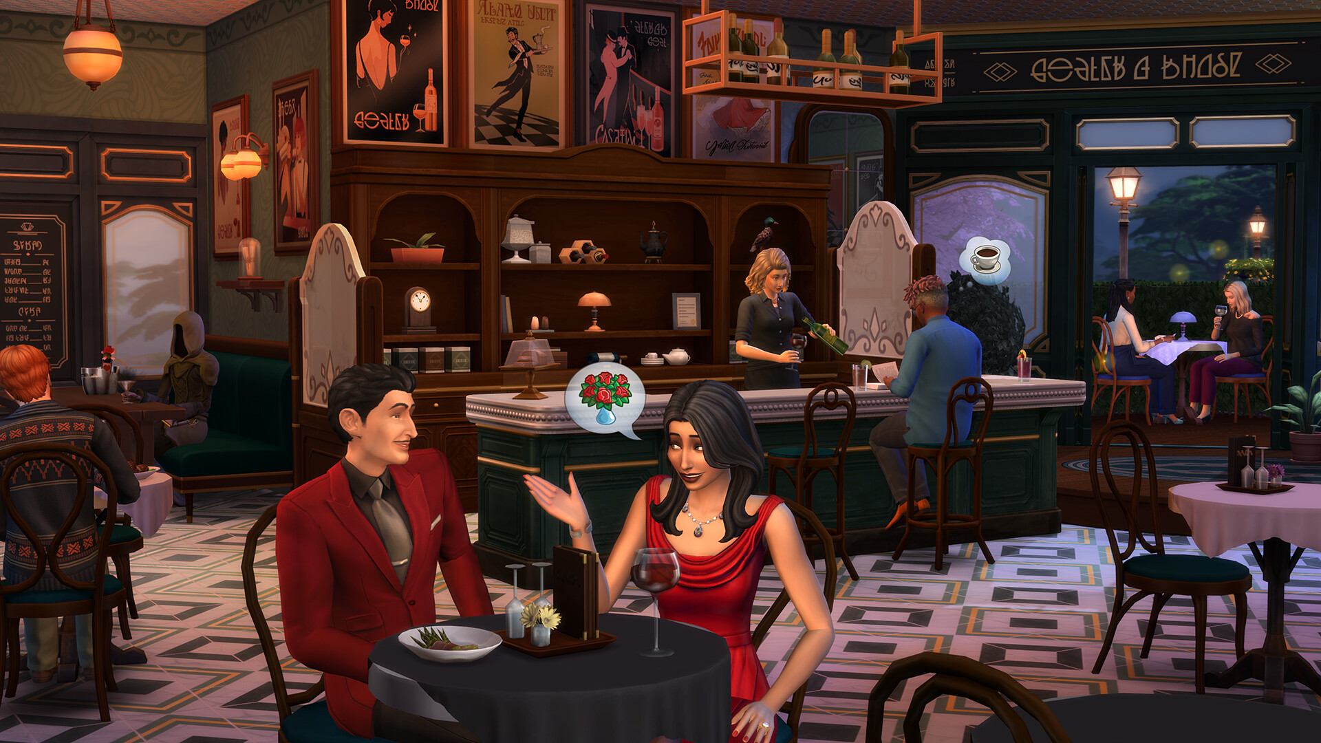 The Sims™ 4 Cozy Bistro Kit Featured Screenshot #1