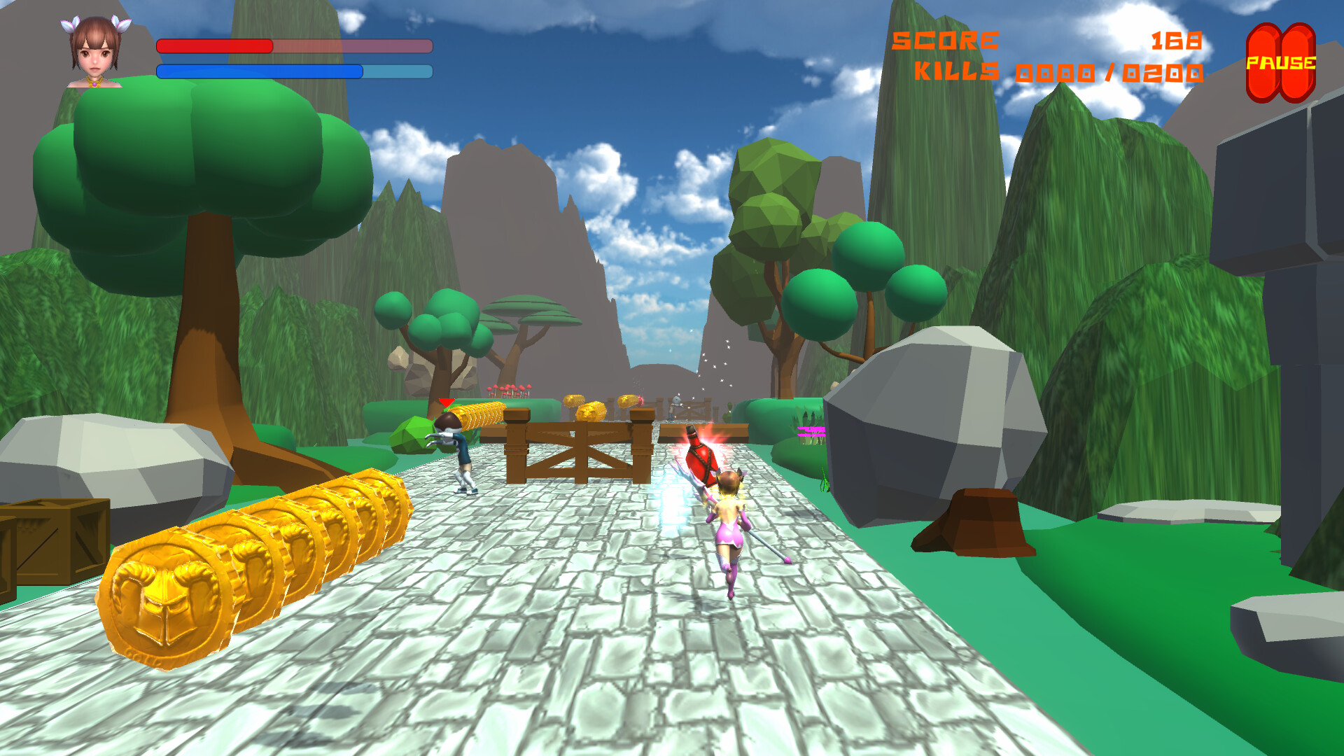 Marmargee Fighter Girl vs. Zombies & Monsters! screenshot #1