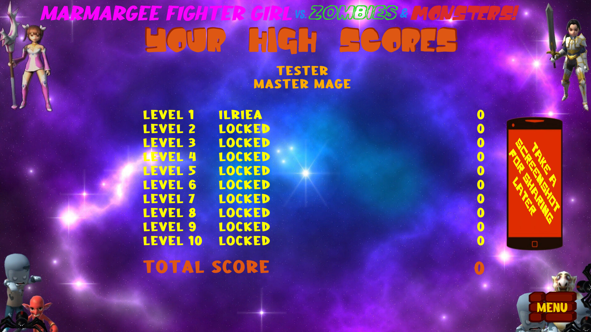 Marmargee Fighter Girl vs. Zombies & Monsters! screenshot #12