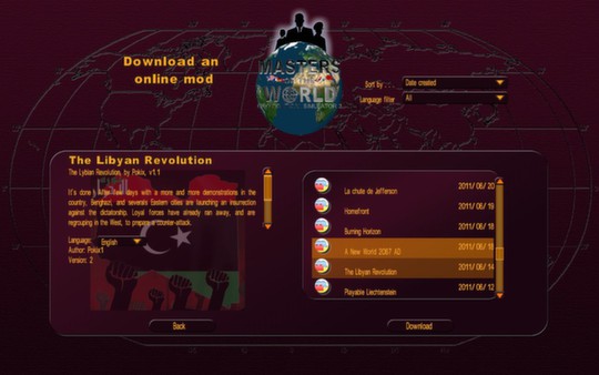 Modding Tool Add-on for Masters of the World