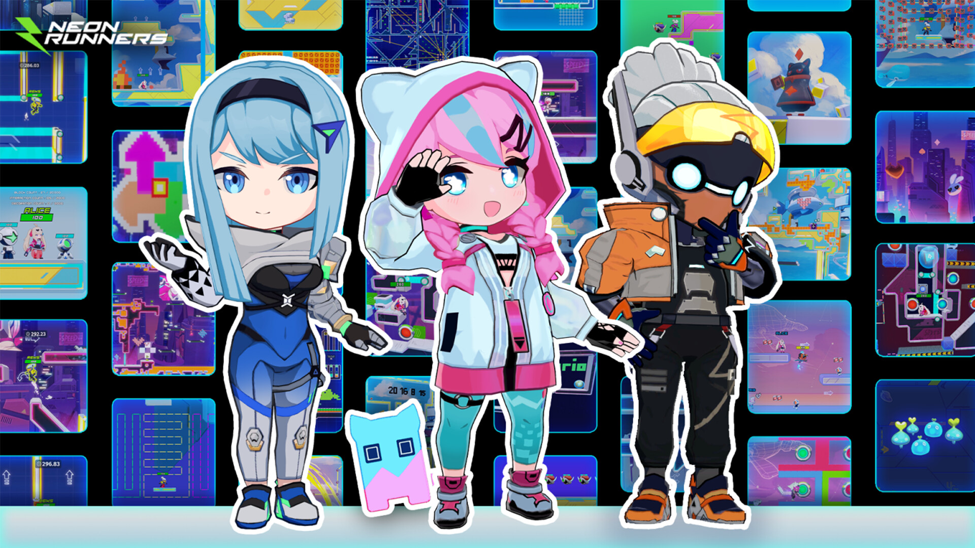 Neon Runners: Craft & Dash screenshot 2