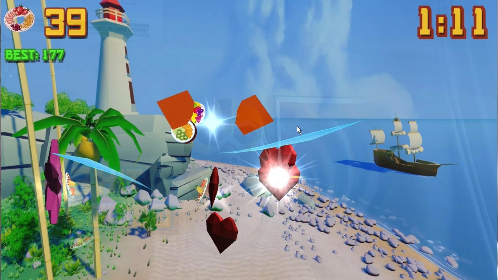 #3. Fruit Slice by Motion Capture (Steam) 由: Wuhan Yiding Eben Technology Studio