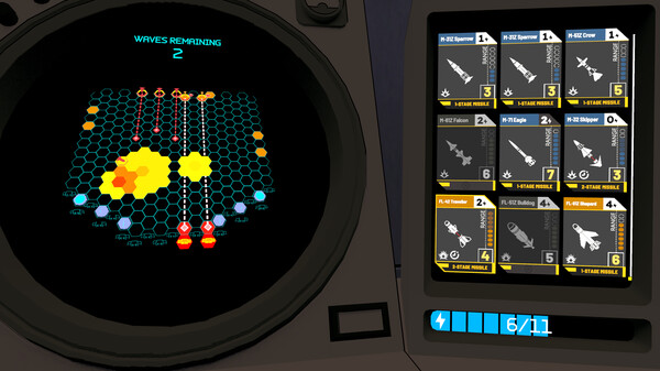 Missile Command Delta game for Linux 1