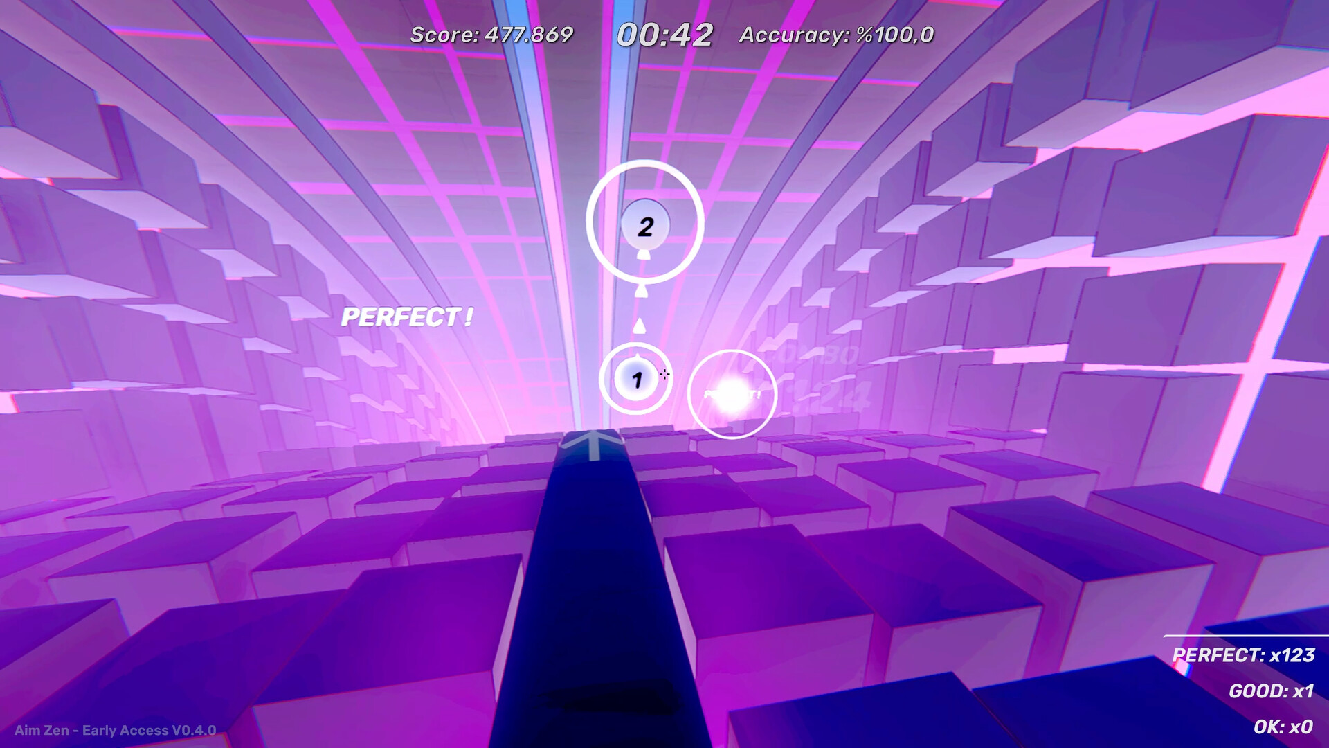 screenshot of Aim Zen - Rhythmic Aim Trainer 4