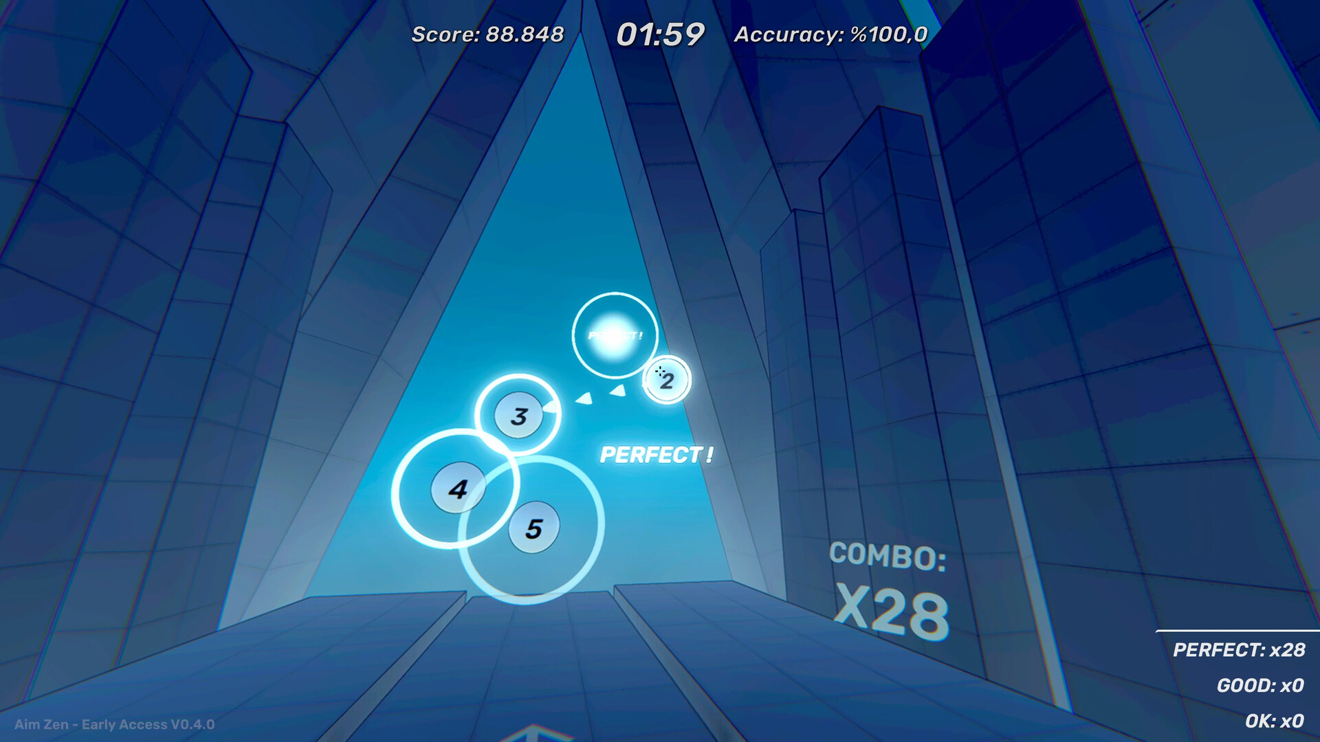 screenshot of Aim Zen - Rhythmic Aim Trainer 2