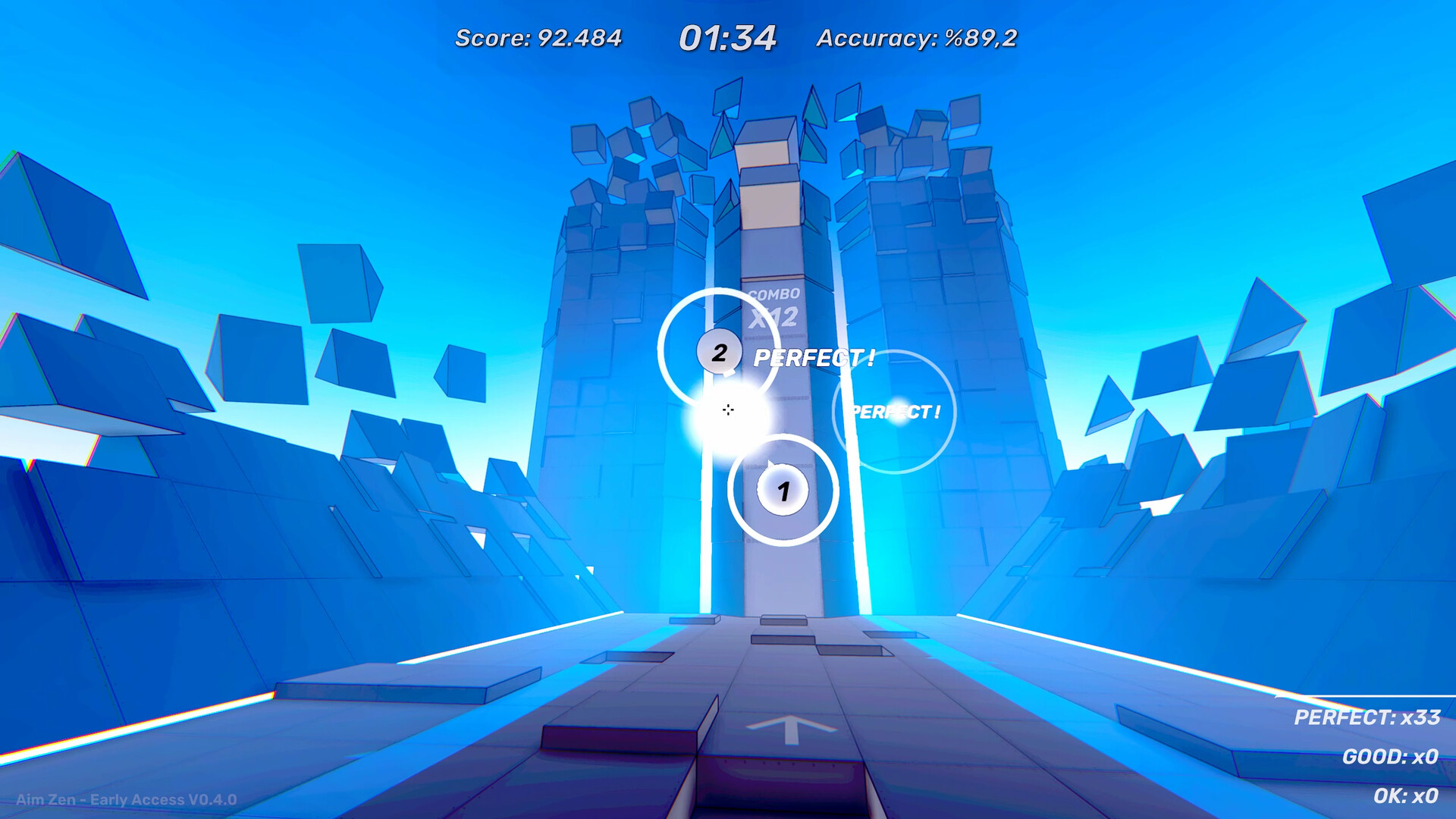 screenshot of Aim Zen - Rhythmic Aim Trainer 1