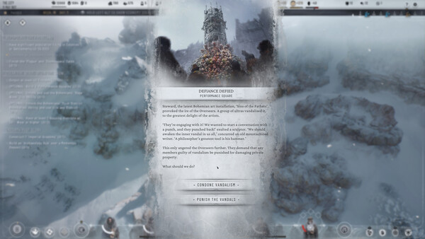 Frostpunk 2: Fractured Utopias.