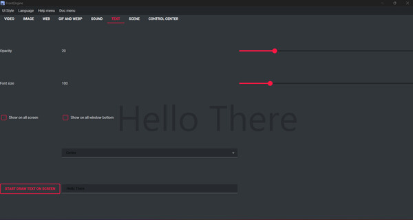 Screenshot z FrontEngine Screenshot z FrontEngine