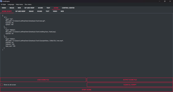 Screenshot z FrontEngine Screenshot z FrontEngine