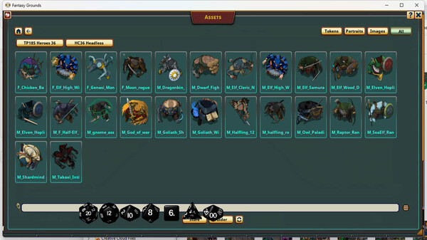 Fantasy Grounds - Devin Night Pack 185: Heroic Characters 36