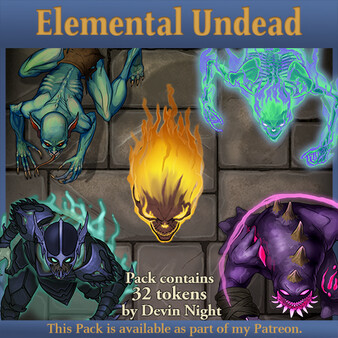 Fantasy Grounds - Devin Night Pack 203: Elemental Undead