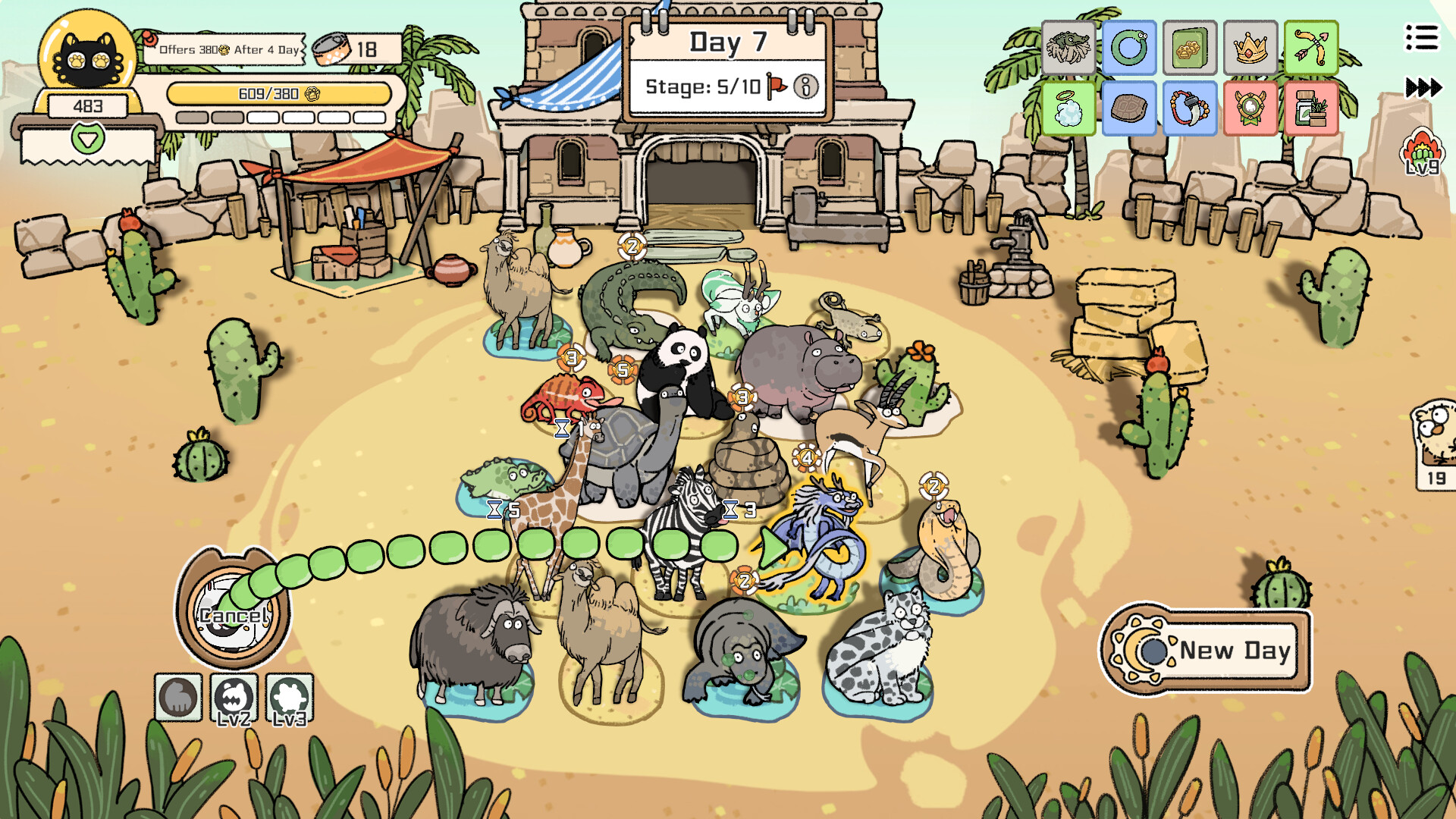 Cat God Ranch gameplay screenshot 3