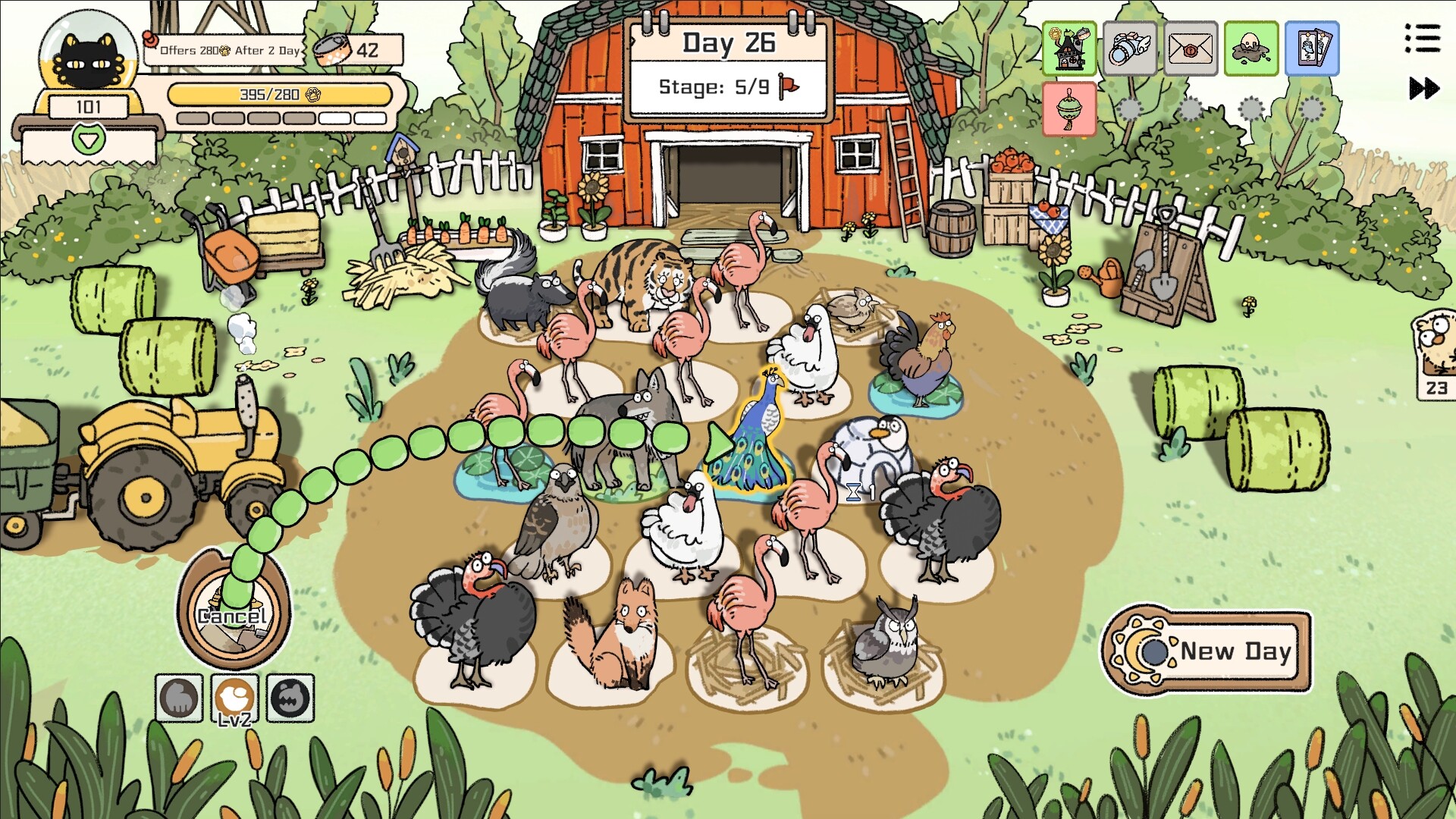 Cat God Ranch gameplay screenshot 2