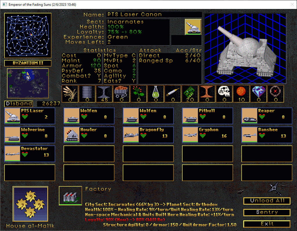 Emperor of the Fading Suns screenshot #29