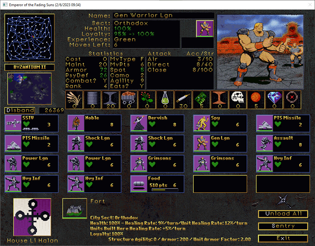 Emperor of the Fading Suns screenshot #12