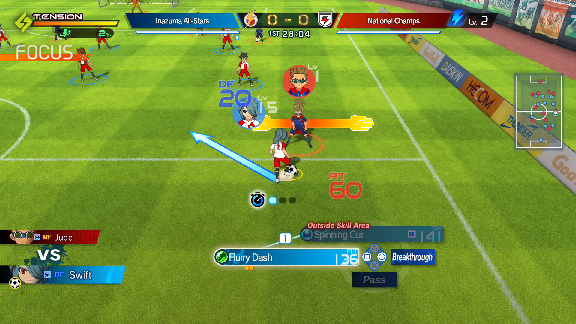 INAZUMA ELEVEN: Victory Road gameplay screenshot 5