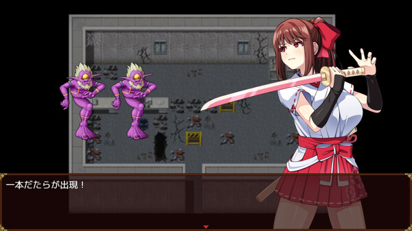 Screenshot z Talented Exorcist won't submit to Tentacle Demon