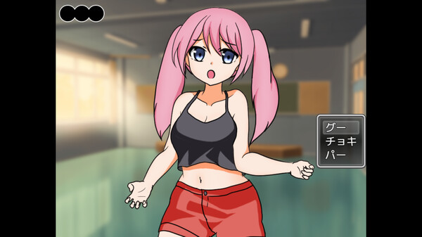 Screenshot z Intense! Miyu-chan and Teacher's Rock-Paper-Scissors battle!