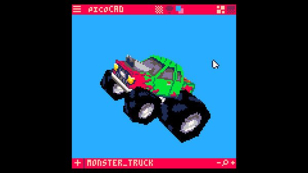 Скриншот из picoCAD