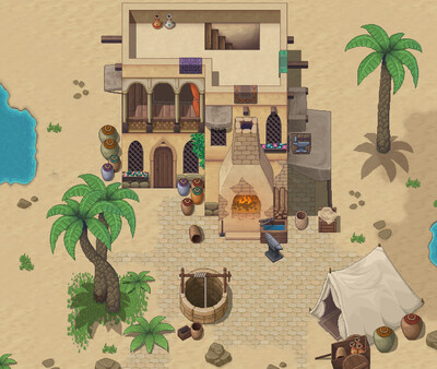 RPG Maker MV - Winlu Fantasy Tileset - Desert Exterior