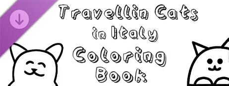 Travellin Cats in Italy - Coloring Book cover art