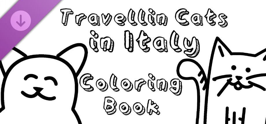 Travellin Cats in Italy - Coloring Book cover art