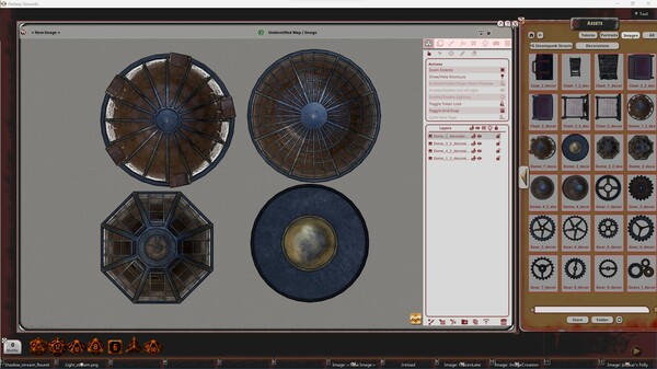 Fantasy Grounds - FG Steampunk Structures Map Pack